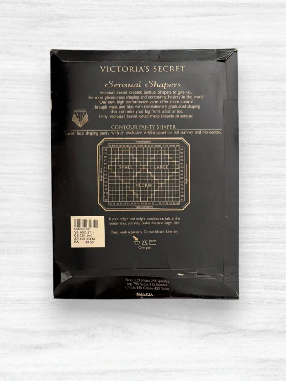 Vintage Victoria's Secret Sensual Shapers Lot 3 Medium NOS Hosiery Pantyhose Y2K